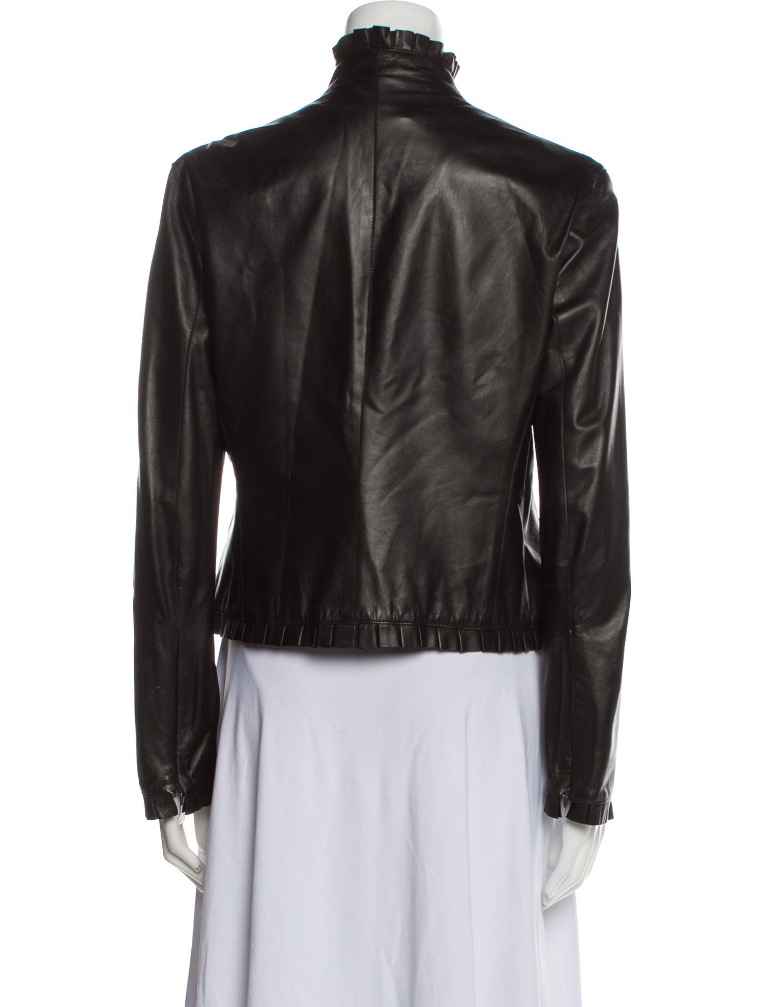 Emporio Armani Lamb Leather Jacket - Brown Jackets, Clothing
