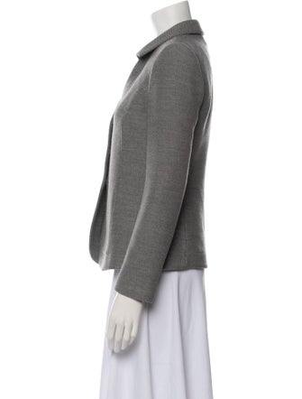 Emporio Armani Virgin Wool Tweed Pattern Blazer