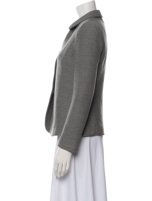 Emporio Armani Virgin Wool Tweed Pattern Blazer