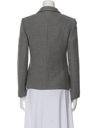Emporio Armani Virgin Wool Tweed Pattern Blazer
