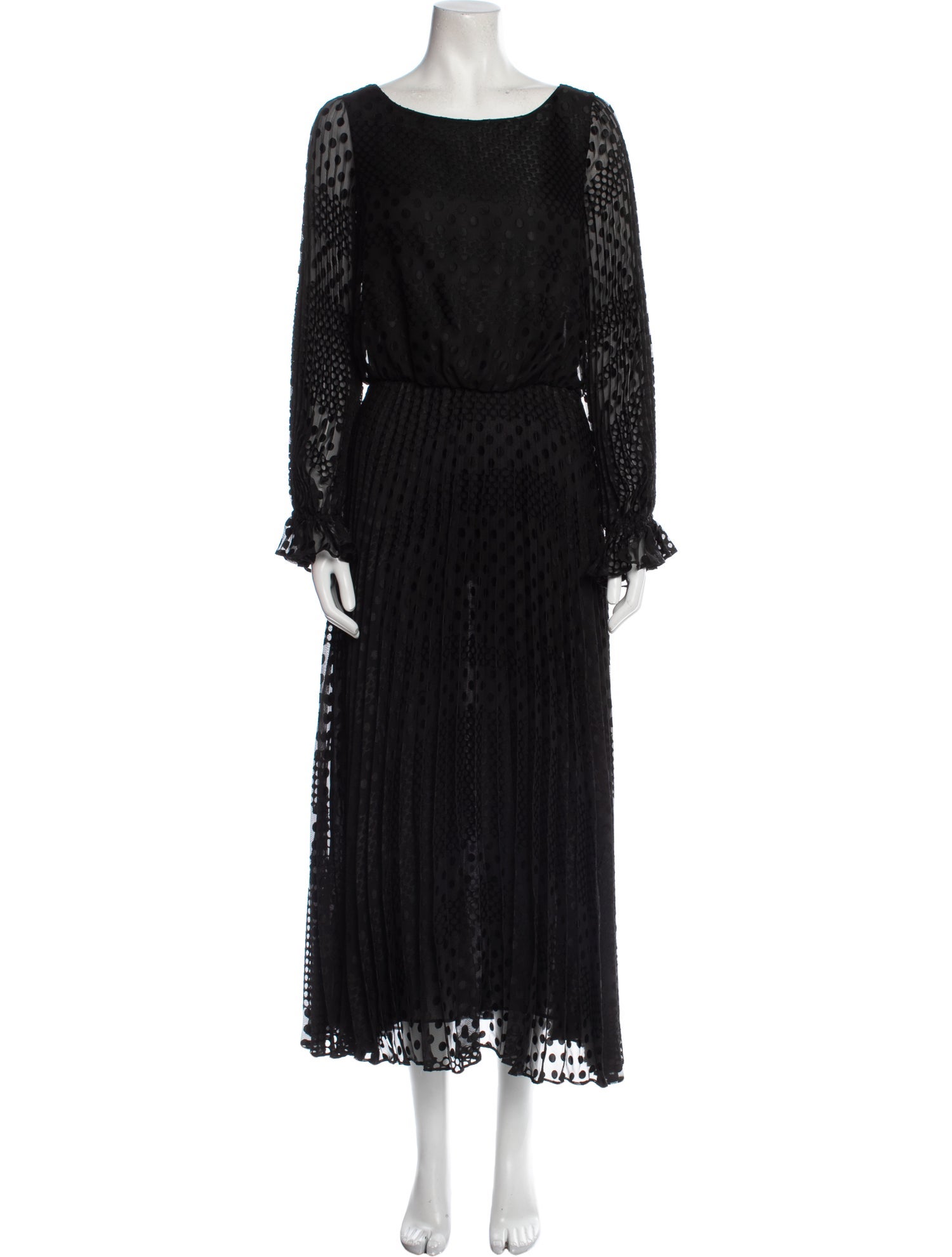 Emporio Armani Scoop Neck Long Dress