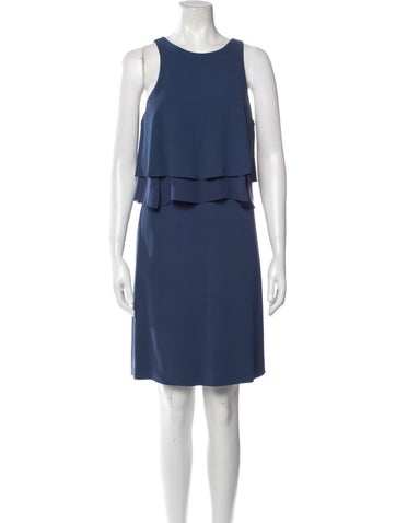 Emporio Armani Dresses Crew Neck Knee-Length Dress Us6, It42 | M