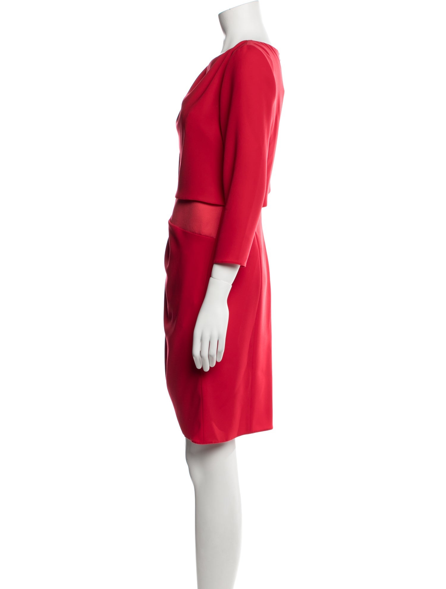 Emporio Armani Bateau Neckline Knee-Length Dress w/ Tags
