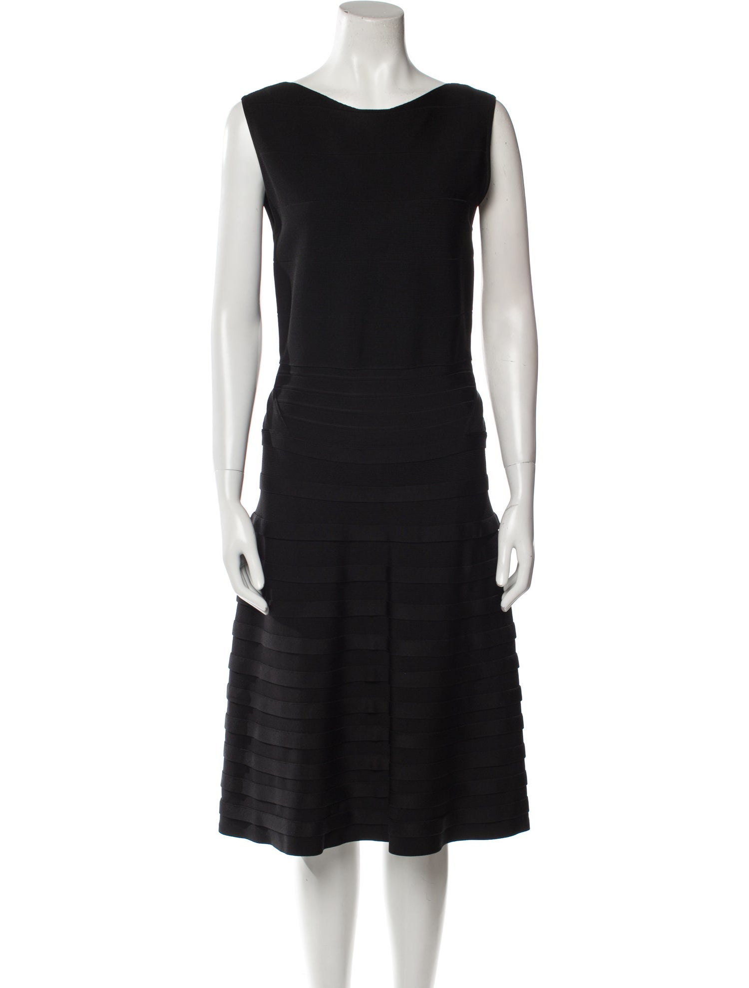Emporio Armani Bateau Neckline Knee-Length Dress w/ Tags