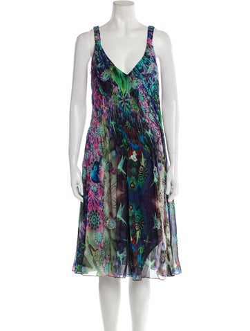 Emporio Armani Dresses Silk Midi Length Dress Us10, It46 | L