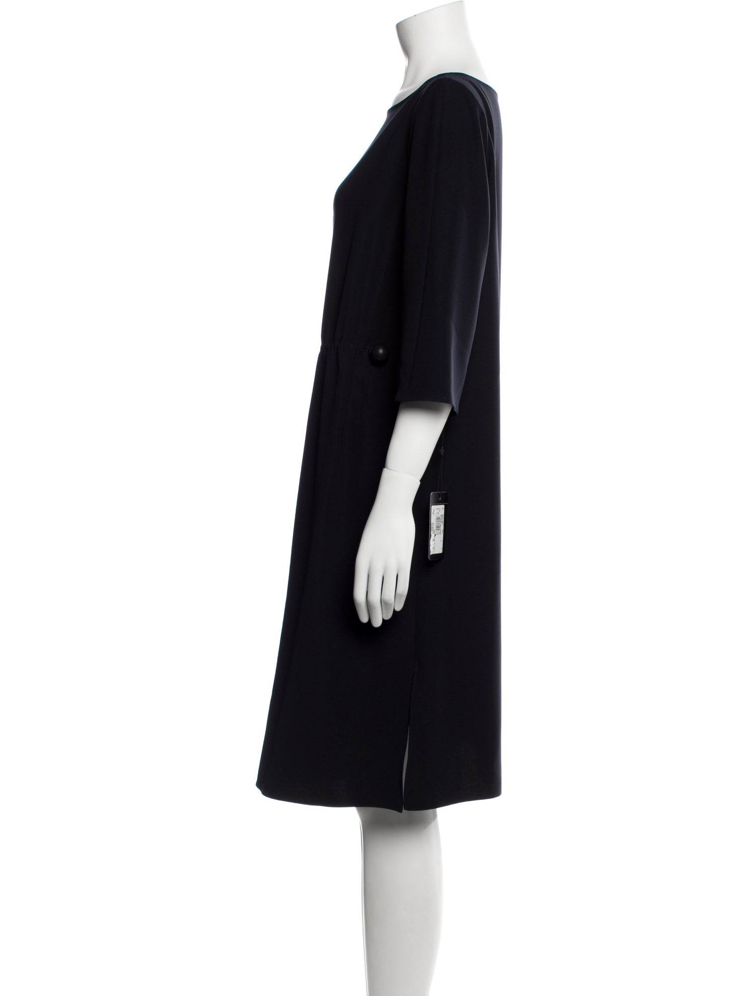 Emporio Armani Bateau Neckline Knee-Length Dress w/ Tags