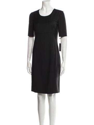 Emporio Armani Dresses Virgin Wool Knee-Length Dress Us2, It38 | XS