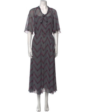 Emporio Armani Dresses Printed Long Dress Us6, It42 | M