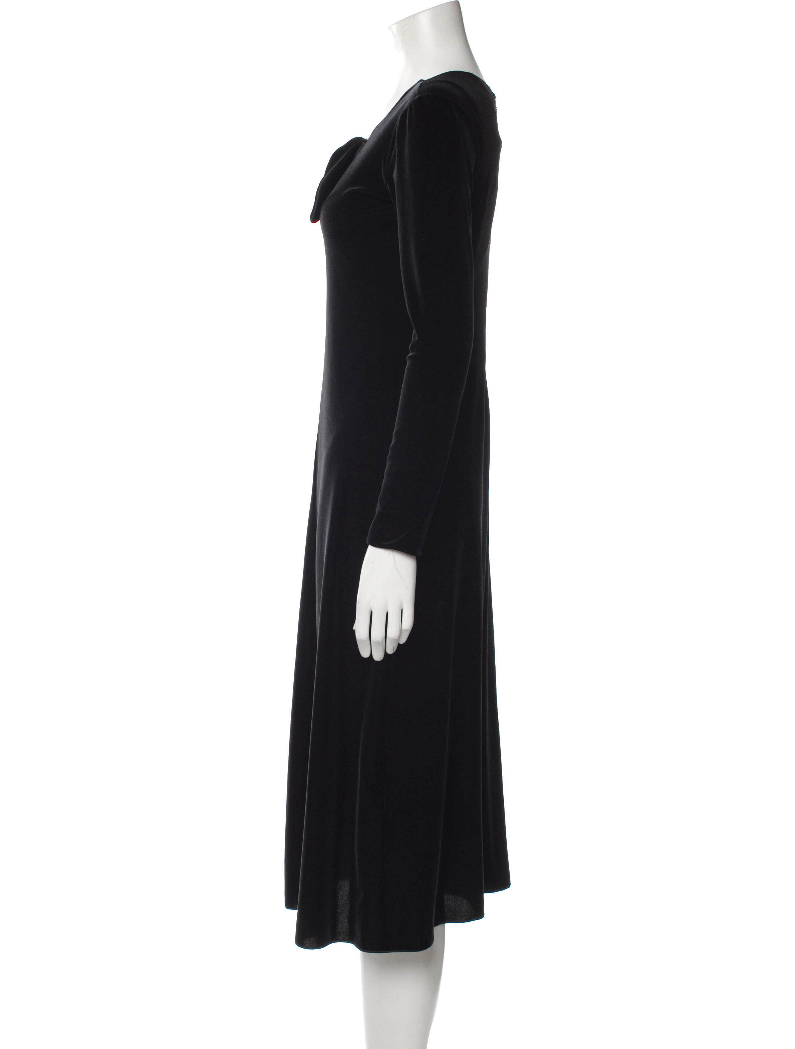 Emporio Armani V-Neck Midi Length Dress w/ Tags