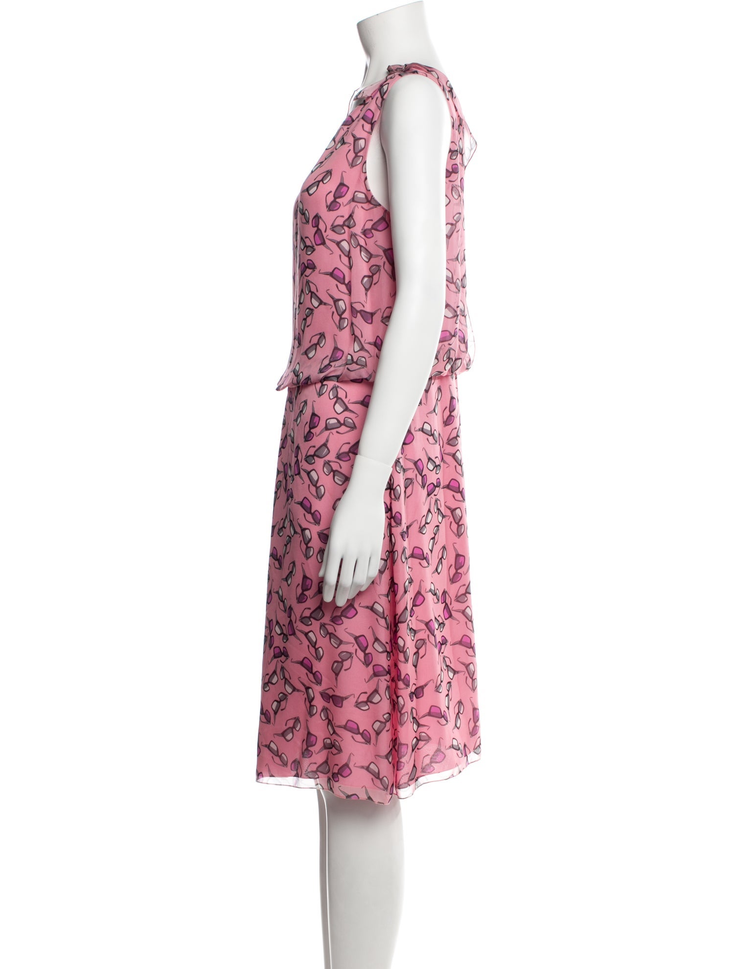 Emporio Armani Silk Knee-Length Dress w/ Tags