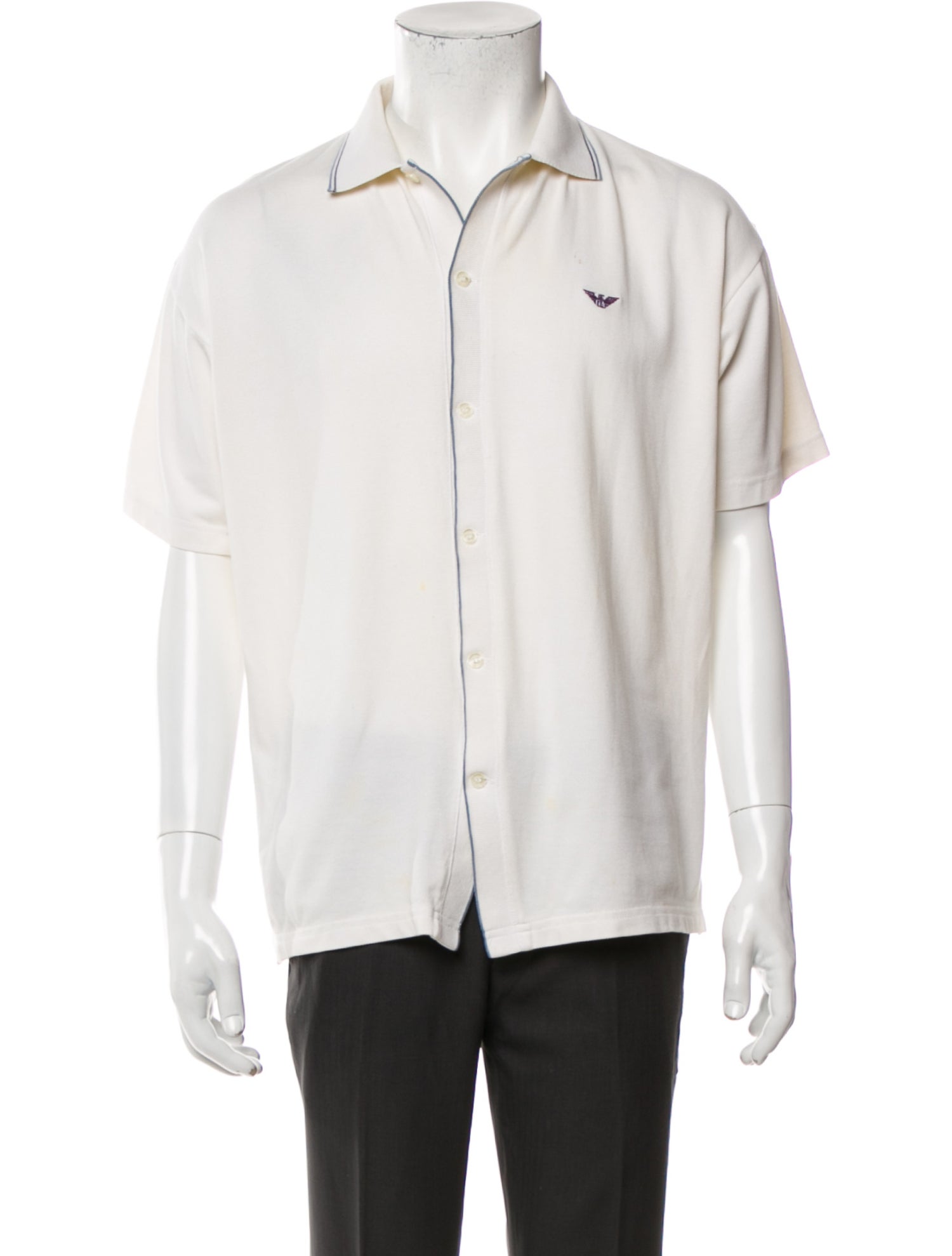 Emporio Armani Short Sleeve Shirt - Neutrals Casual Shirts, Clothing ...