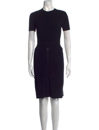 Emporio Armani Crew Neck Knee-Length Dress