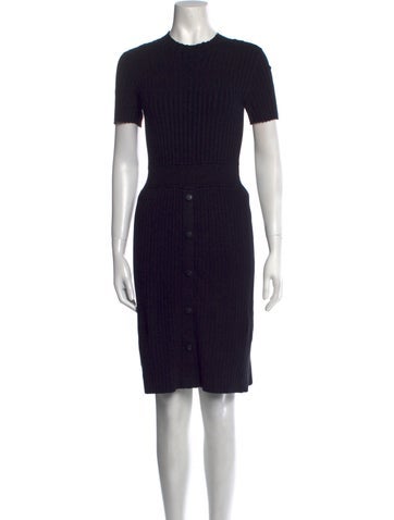 Emporio Armani Dresses Crew Neck Knee-Length Dress Us6, It42 | M