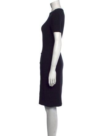 Emporio Armani Crew Neck Knee-Length Dress