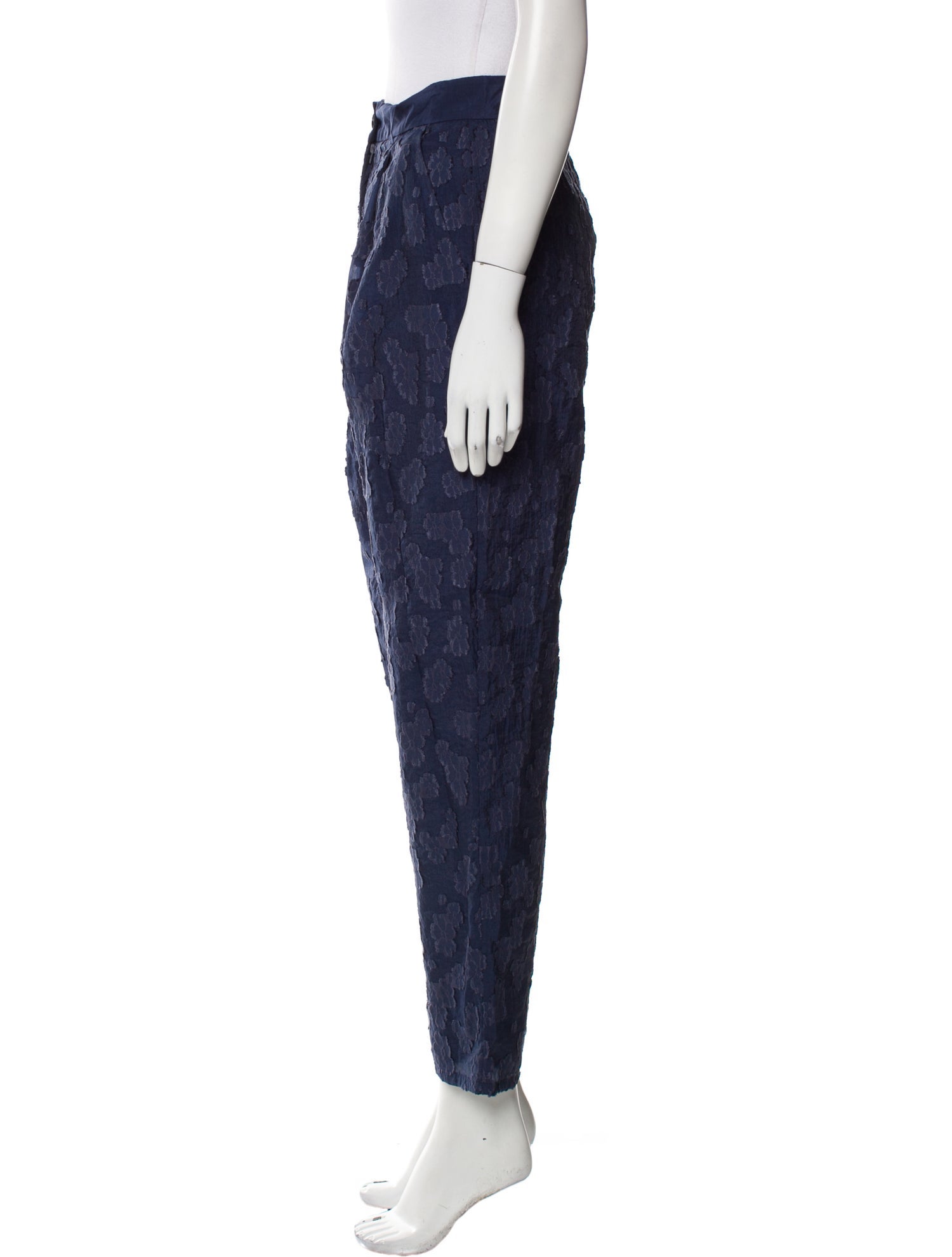 Emporio Armani Floral Print Straight Leg Pants w/ Tags