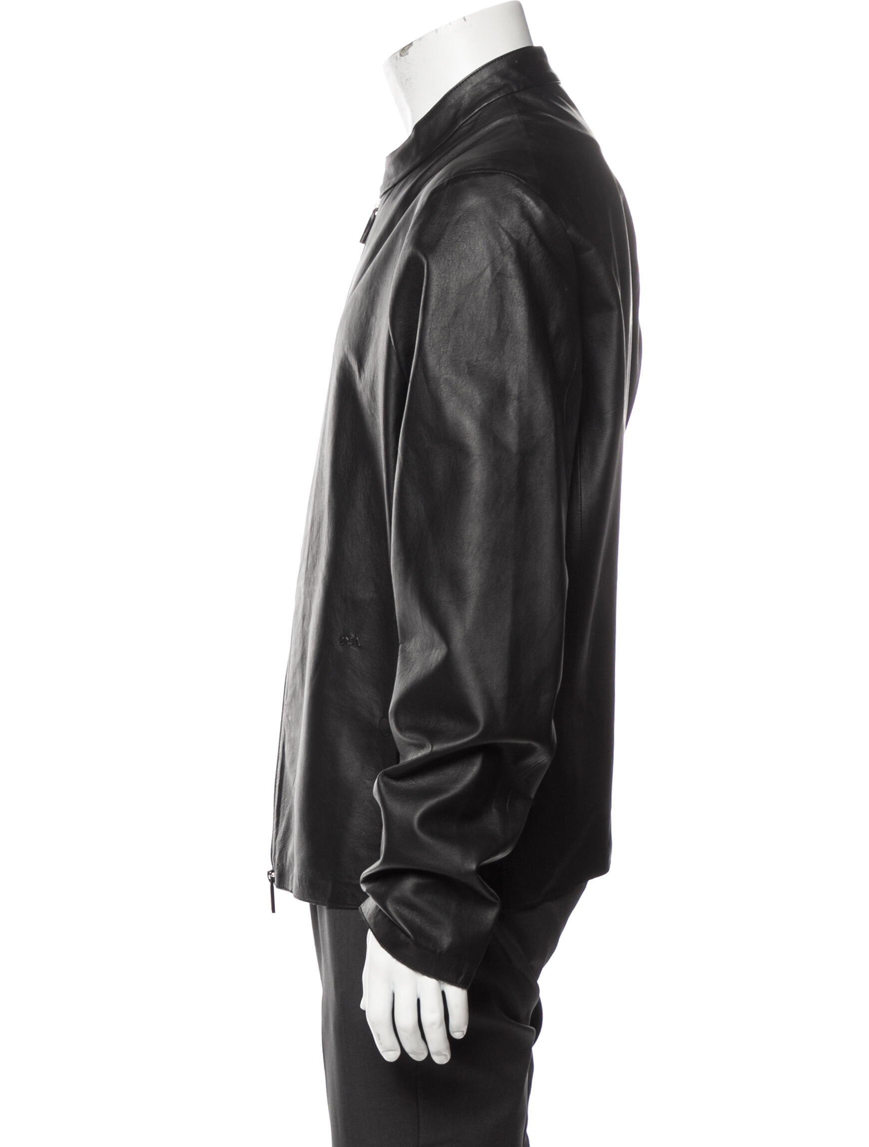 Emporio Armani Leather Moto Jacket