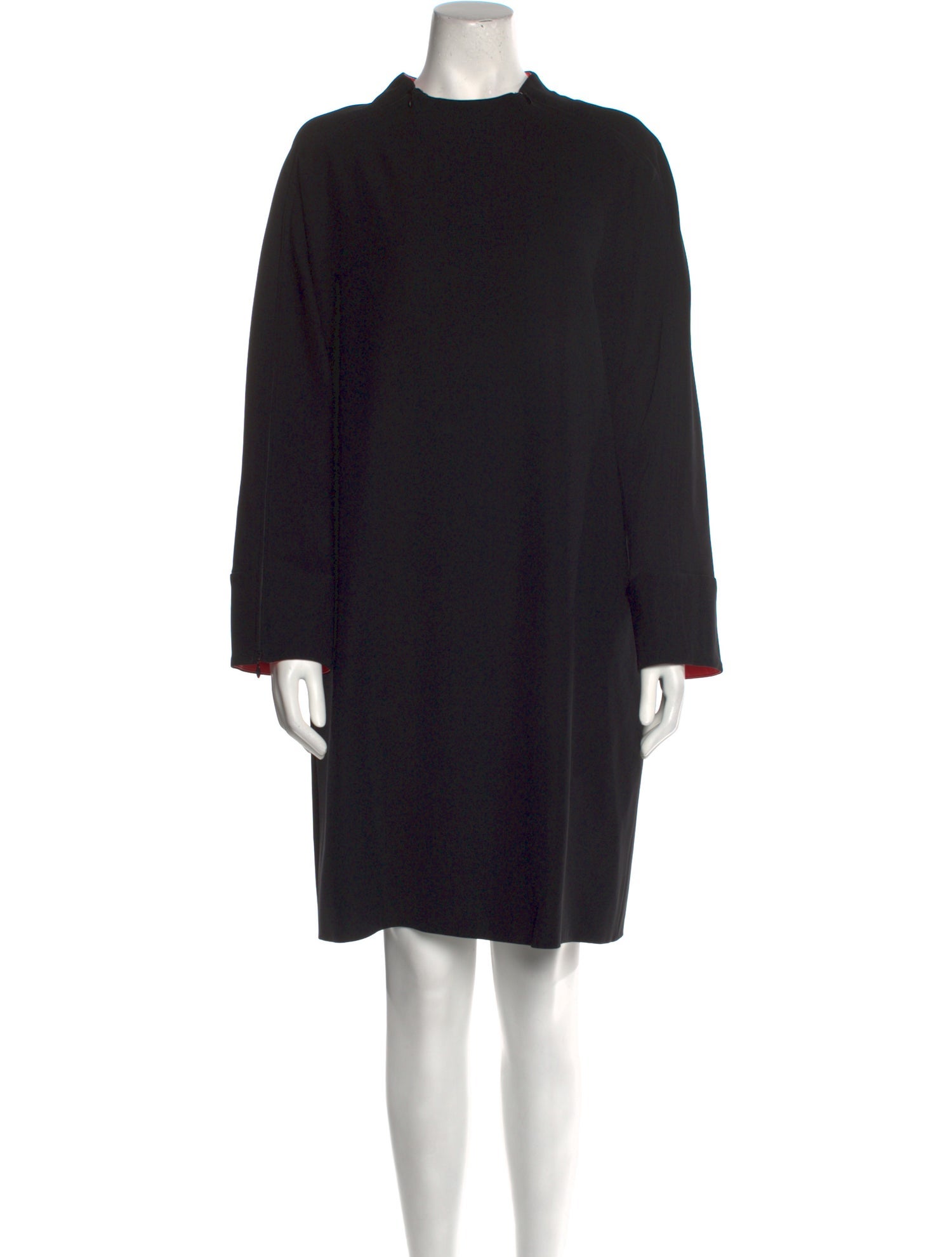 Emporio Armani Mock Neck Knee-Length Dress