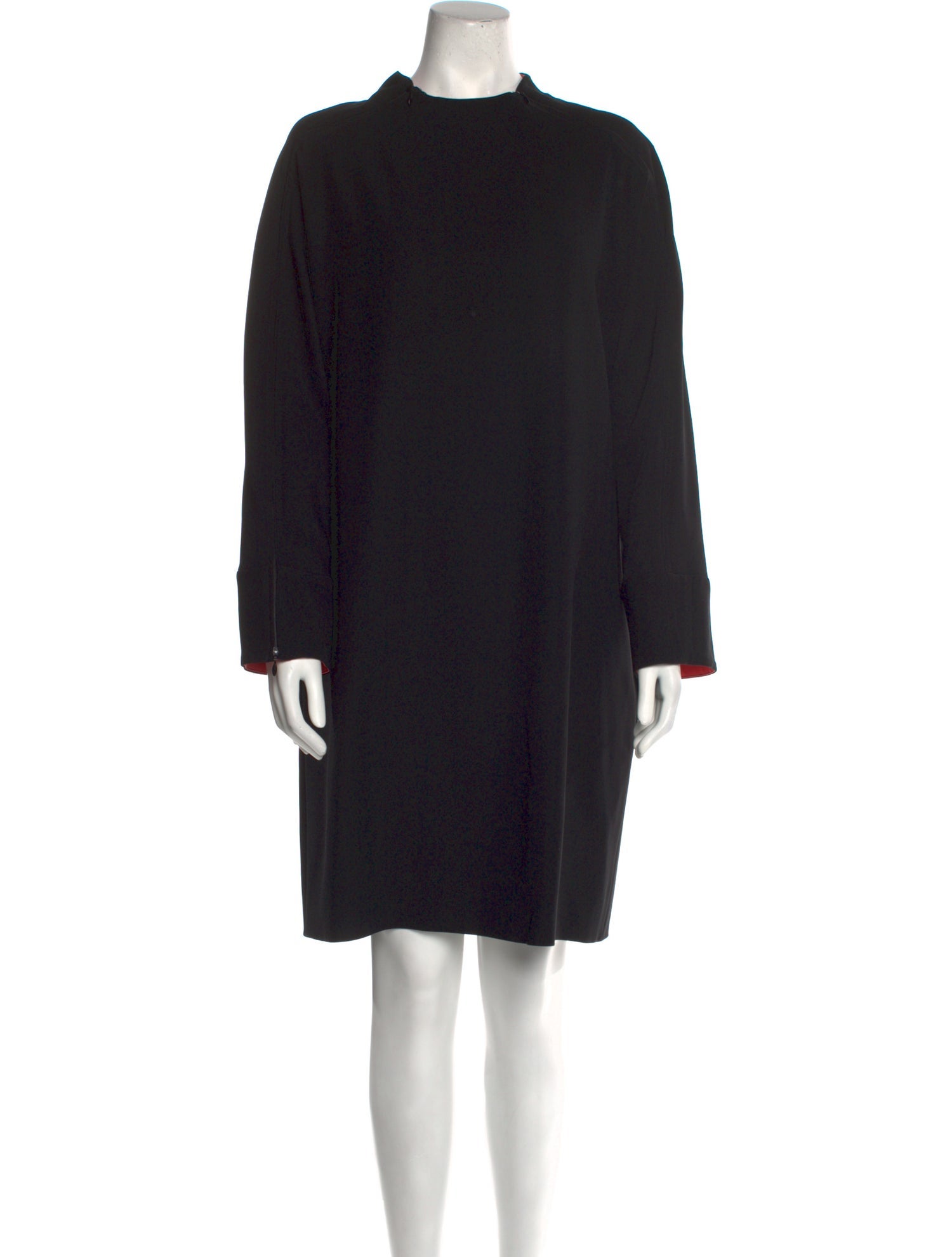 Emporio Armani Mock Neck Knee-Length Dress