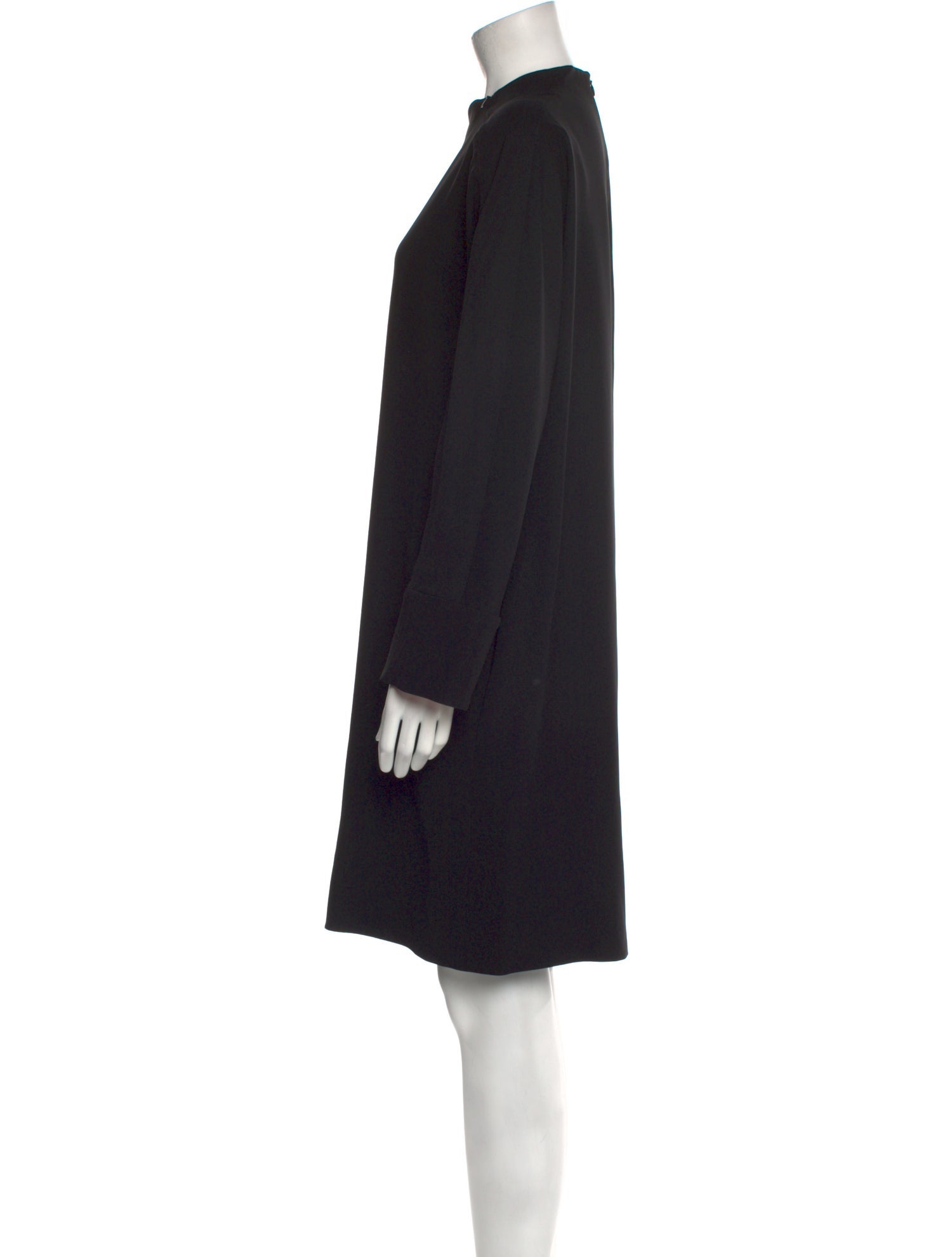 Emporio Armani Mock Neck Knee-Length Dress