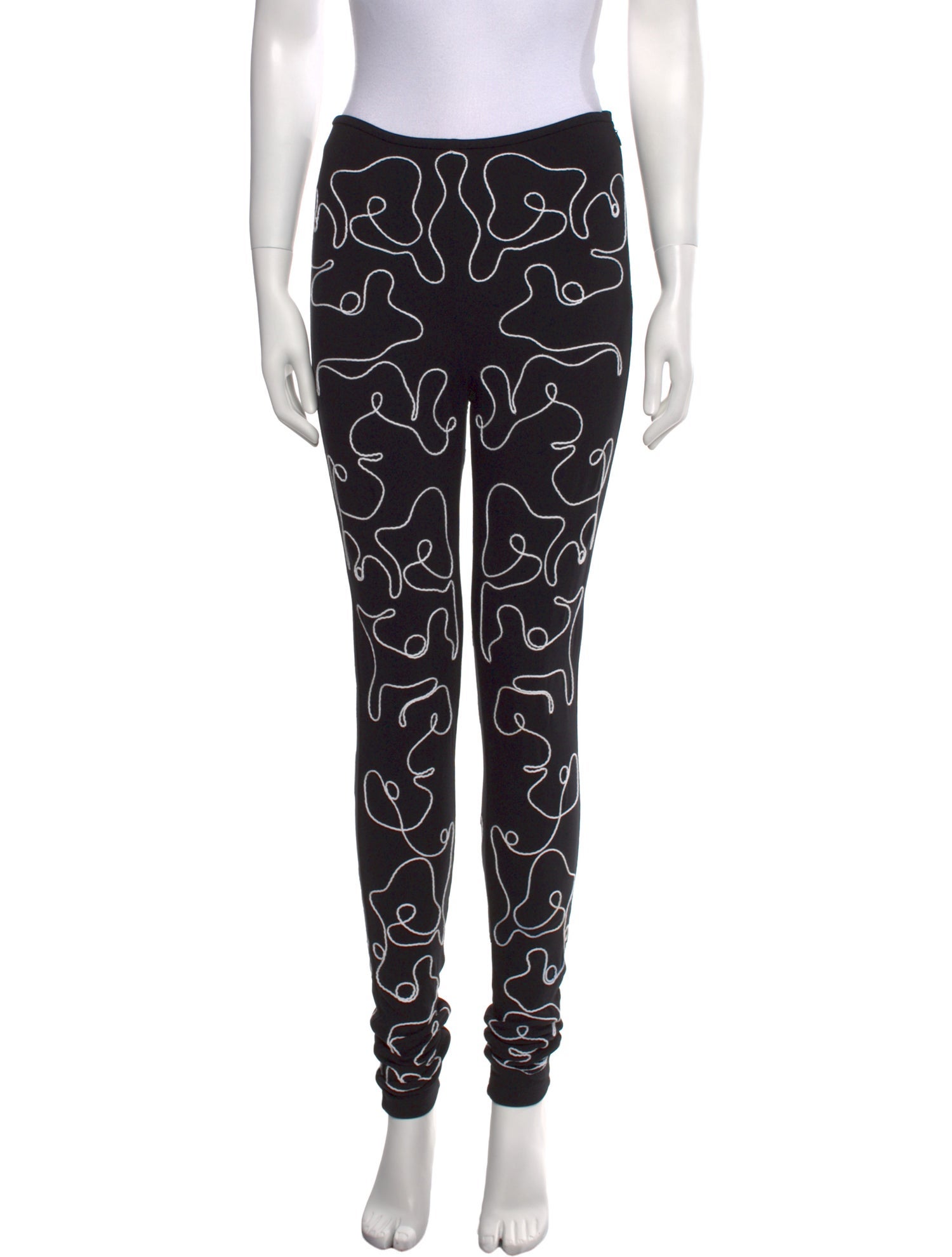 Emporio Armani Printed Skinny Leg Pants