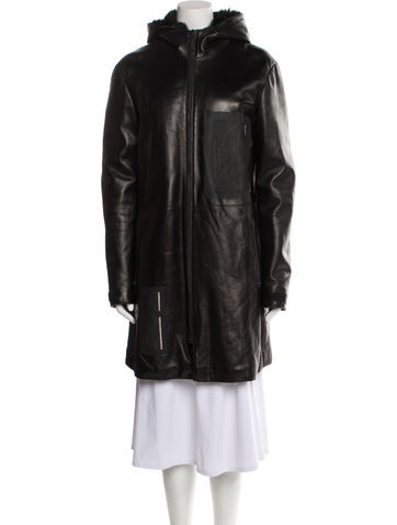 Emporio Armani Coats Leather Coat Us12, It48 | XL