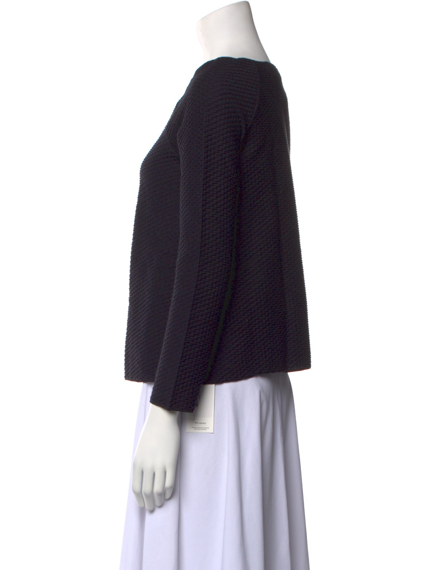 Emporio Armani Scoop Neck Three-Quarter Sleeve Top w/ Tags