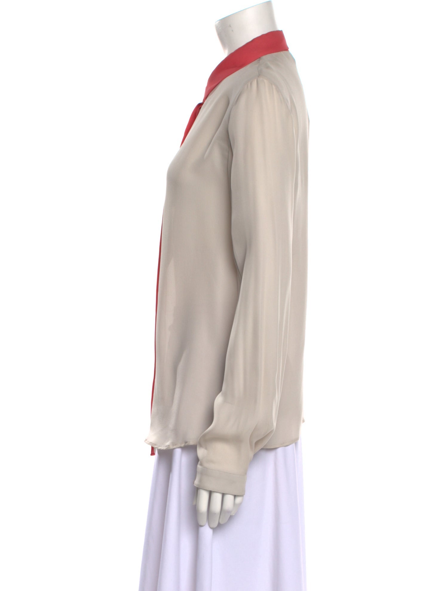 Emporio Armani Silk Long Sleeve Blouse