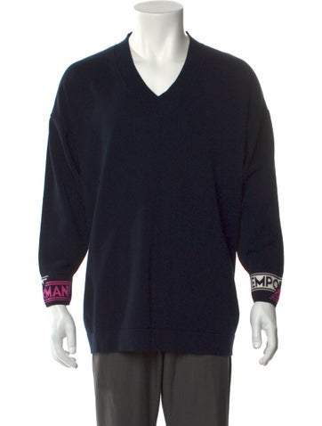 Emporio Armani Sweaters V-Neck Long Sleeve Pullover Us34, It44 | XS