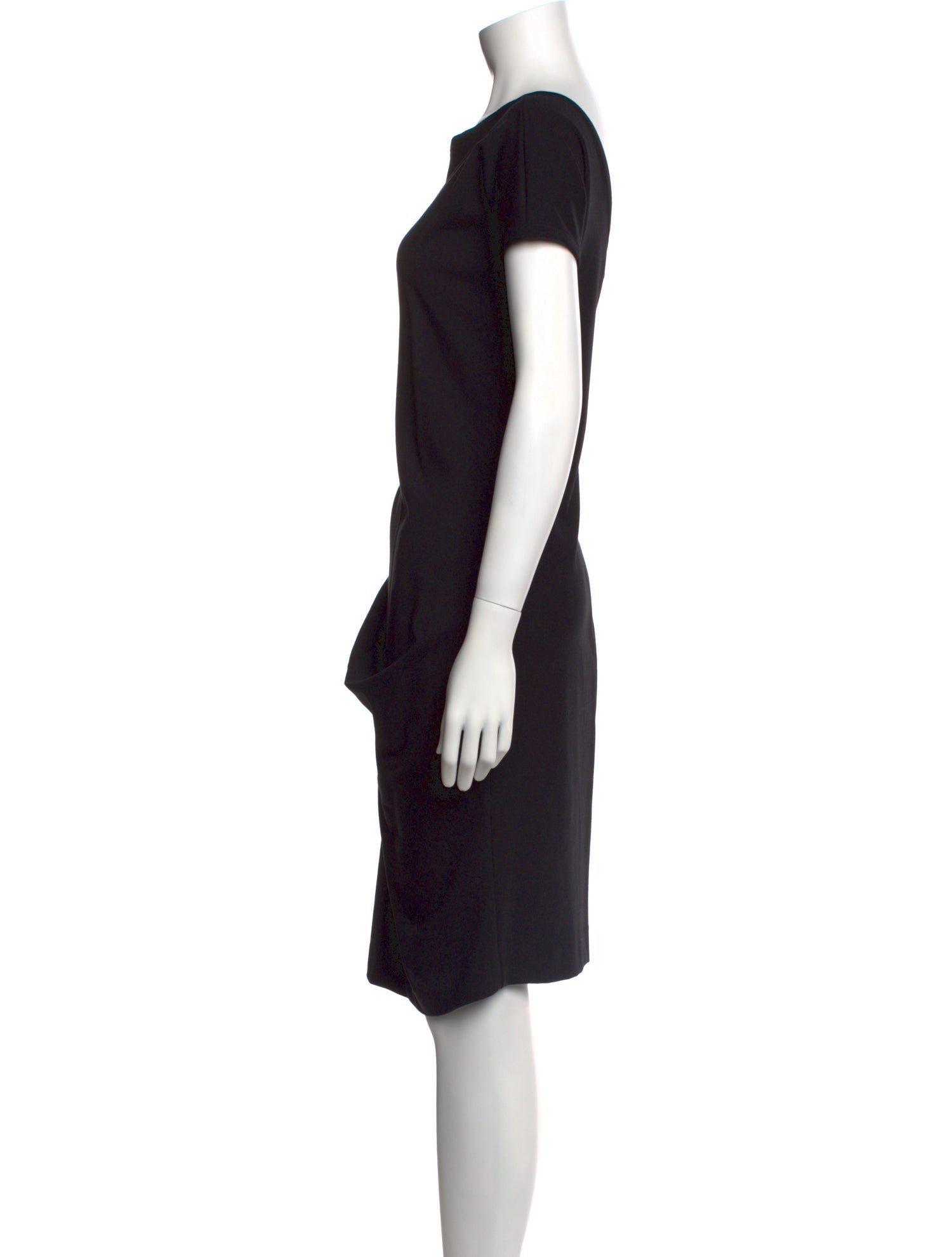 Emporio Armani Bateau Neckline Knee-Length Dress