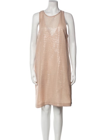 Emporio Armani Dresses Scoop Neck Knee-Length Dress Us12, It48 | XL