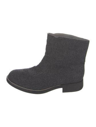 Emporio Armani Wool Moto Boots