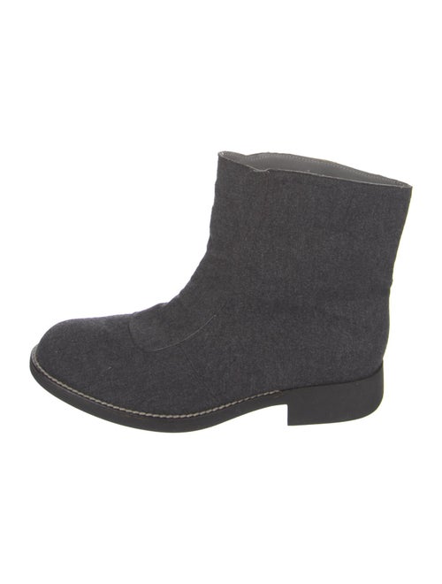Emporio Armani Wool Moto Boots