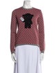Emporio Armani Virgin Wool Polka Dot Print Sweater