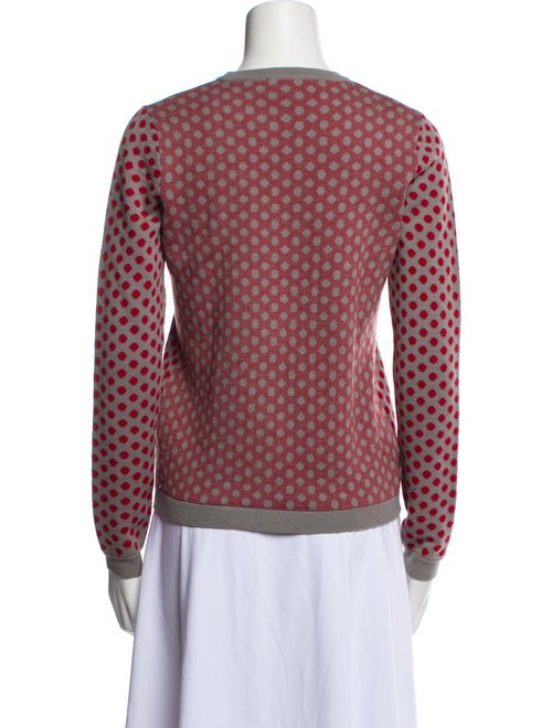 Emporio Armani Virgin Wool Polka Dot Print Sweater