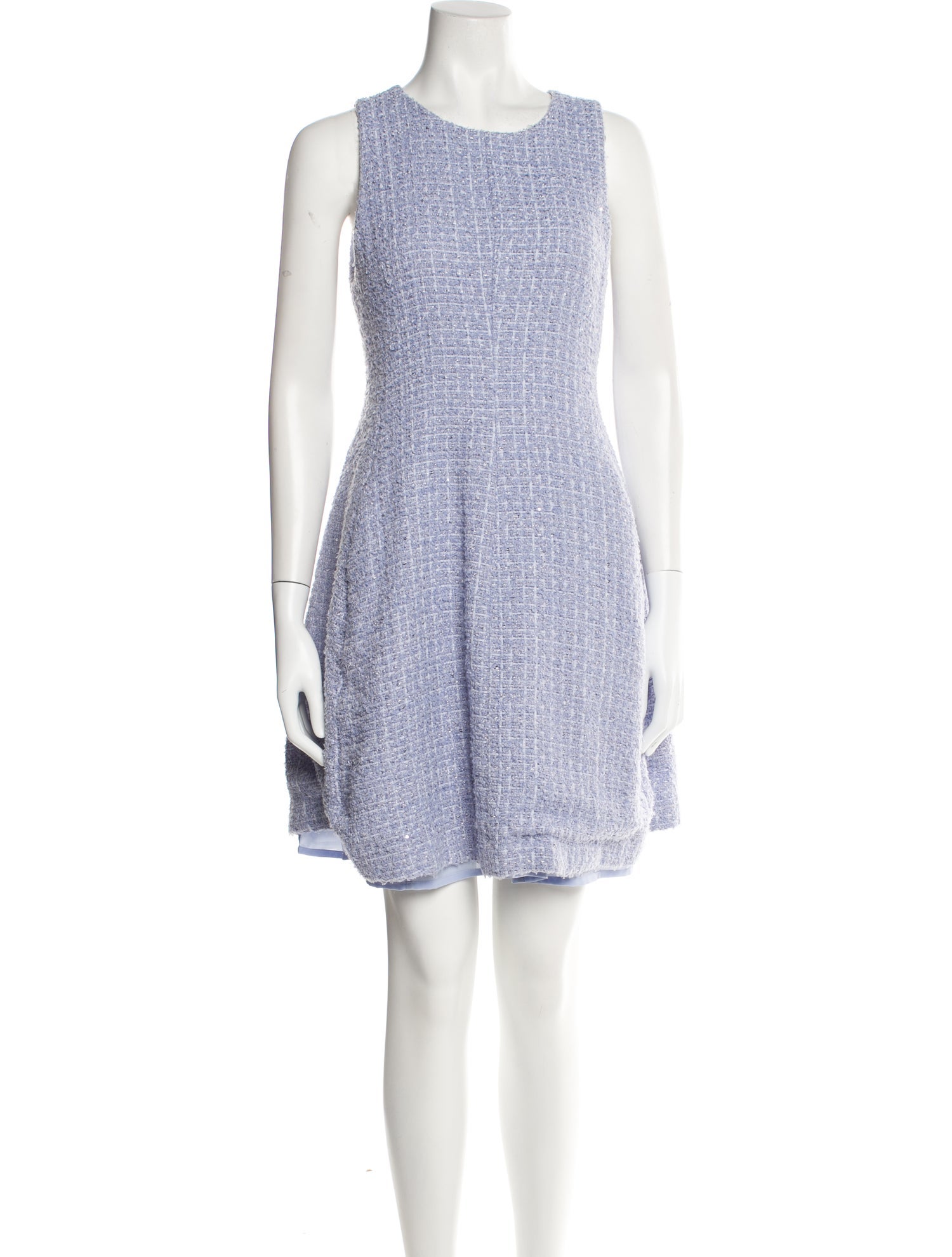 Emporio Armani Tweed Pattern Mini Dress