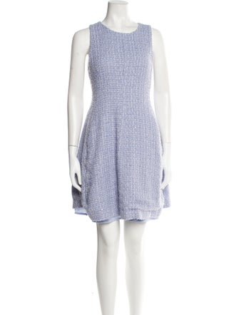 Emporio Armani Tweed Pattern Mini Dress