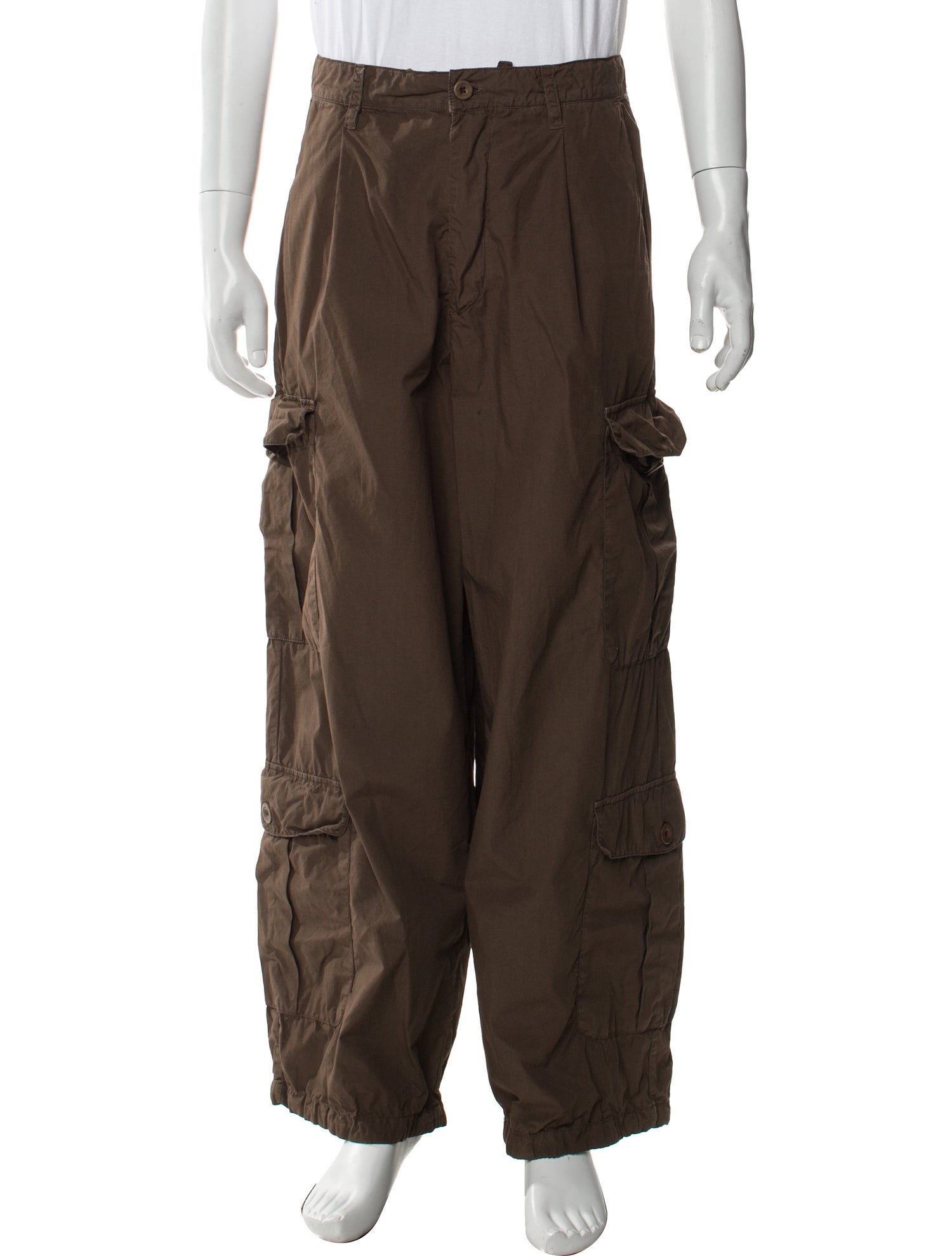 EMPORIO ARMANI 50/14 cargo pants trousers slacks khaki stone knee seams