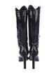 Emporio Armani Patent Leather Lace-Up Boots