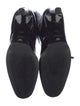 Emporio Armani Patent Leather Lace-Up Boots