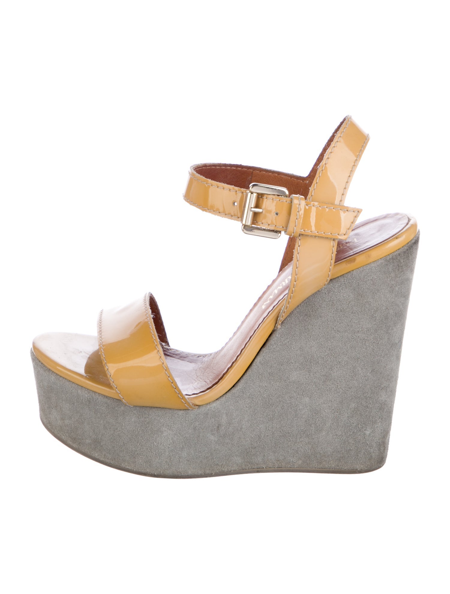 Emporio Armani Patent Leather Espadrilles