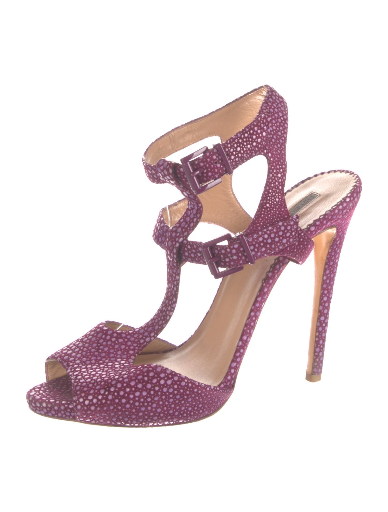 Emporio Armani Suede T-Strap Pumps