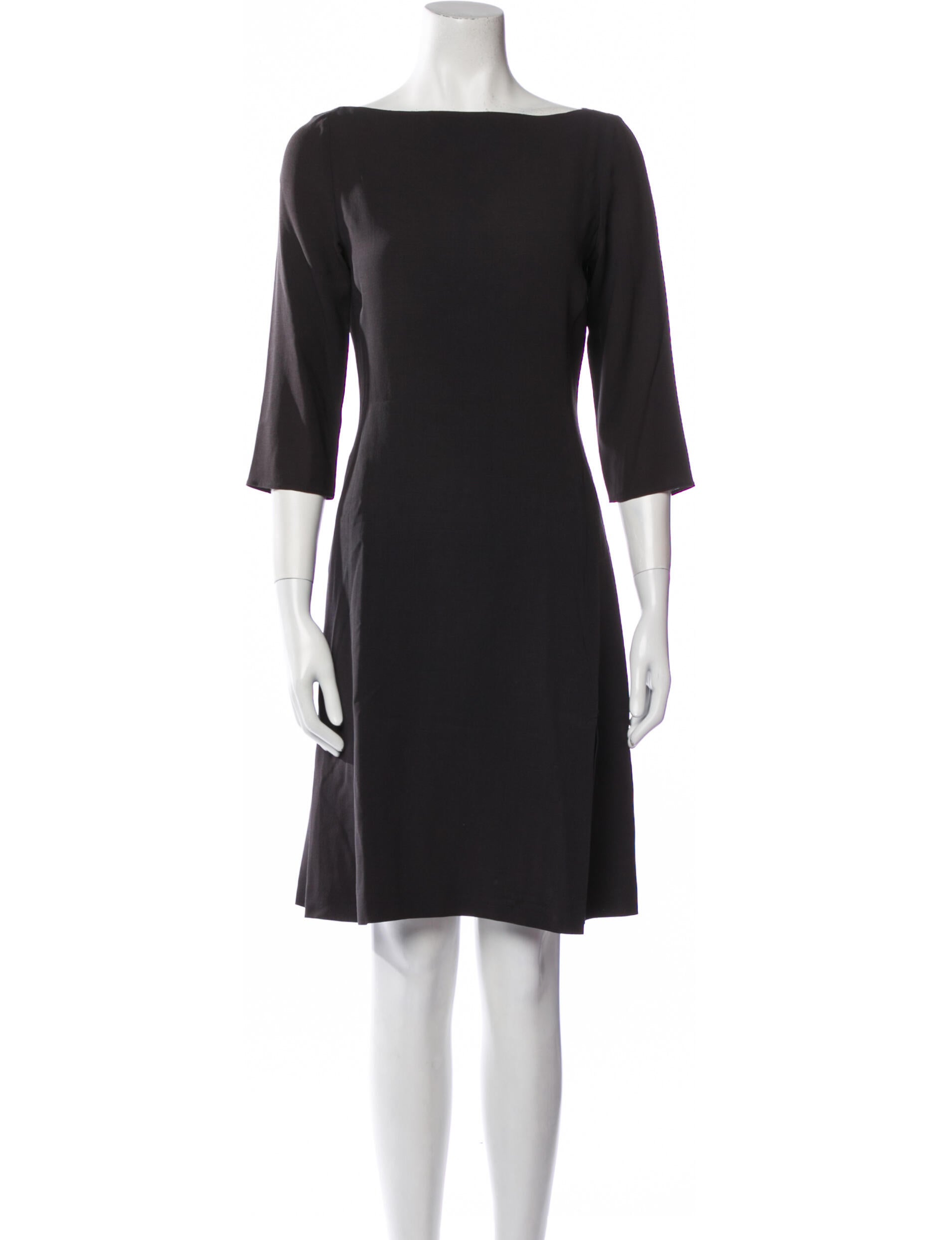 Emporio Armani Wool Knee-Length Dress