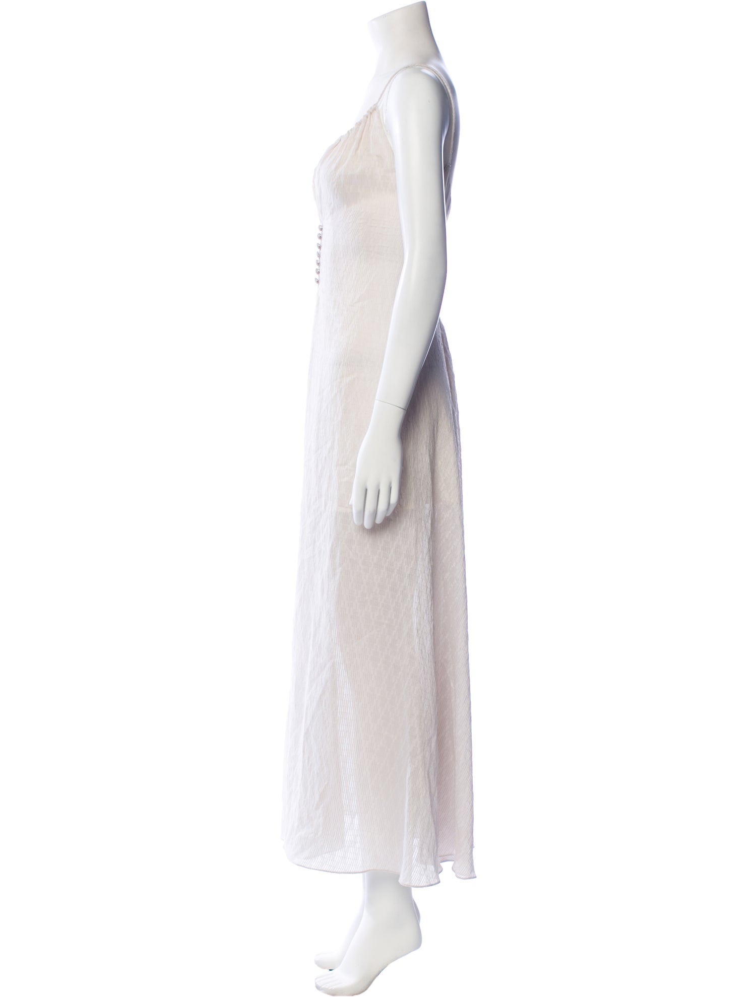Emporio Armani Square Neckline Long Dress