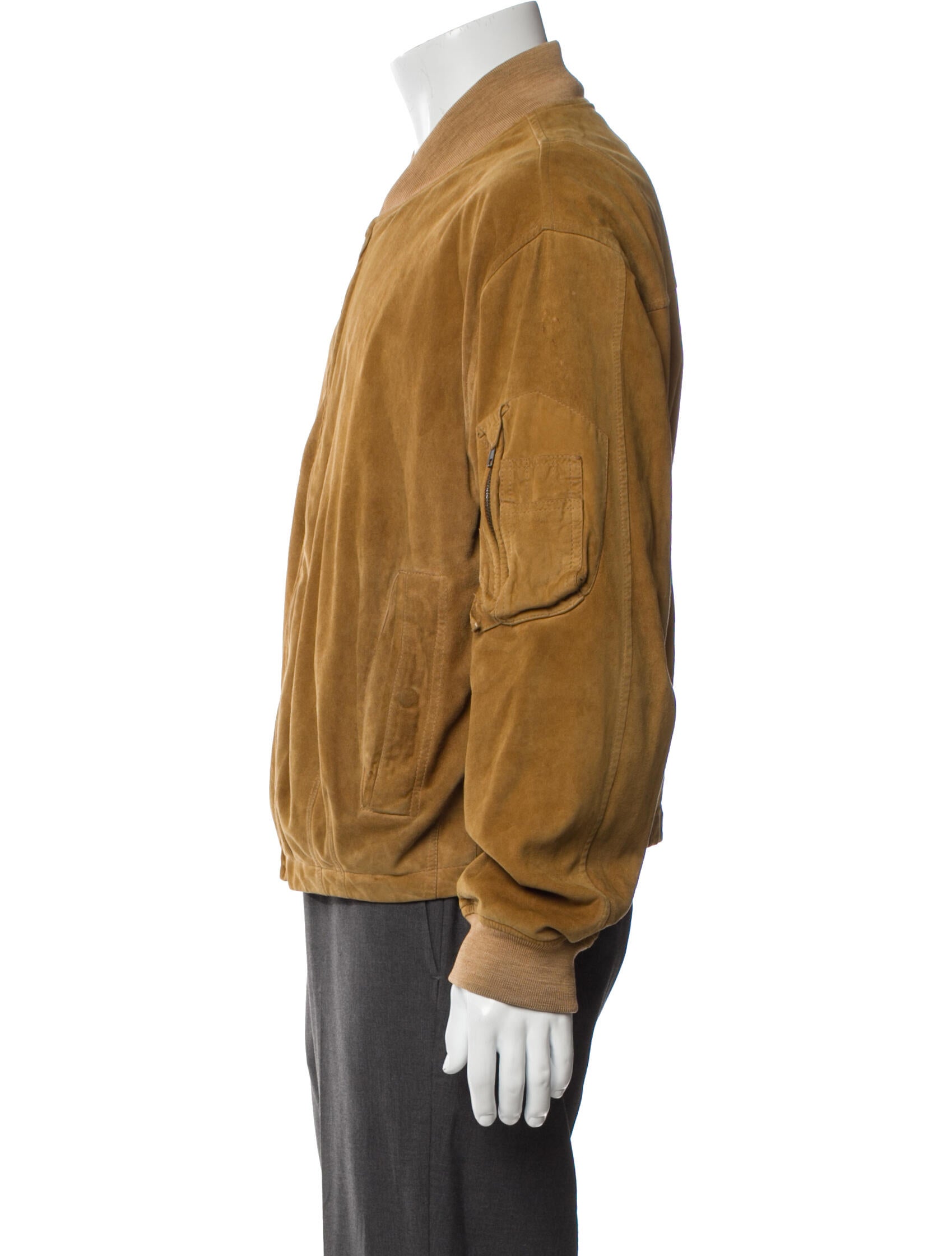 Emporio Armani 1980's Leather Bomber Jacket