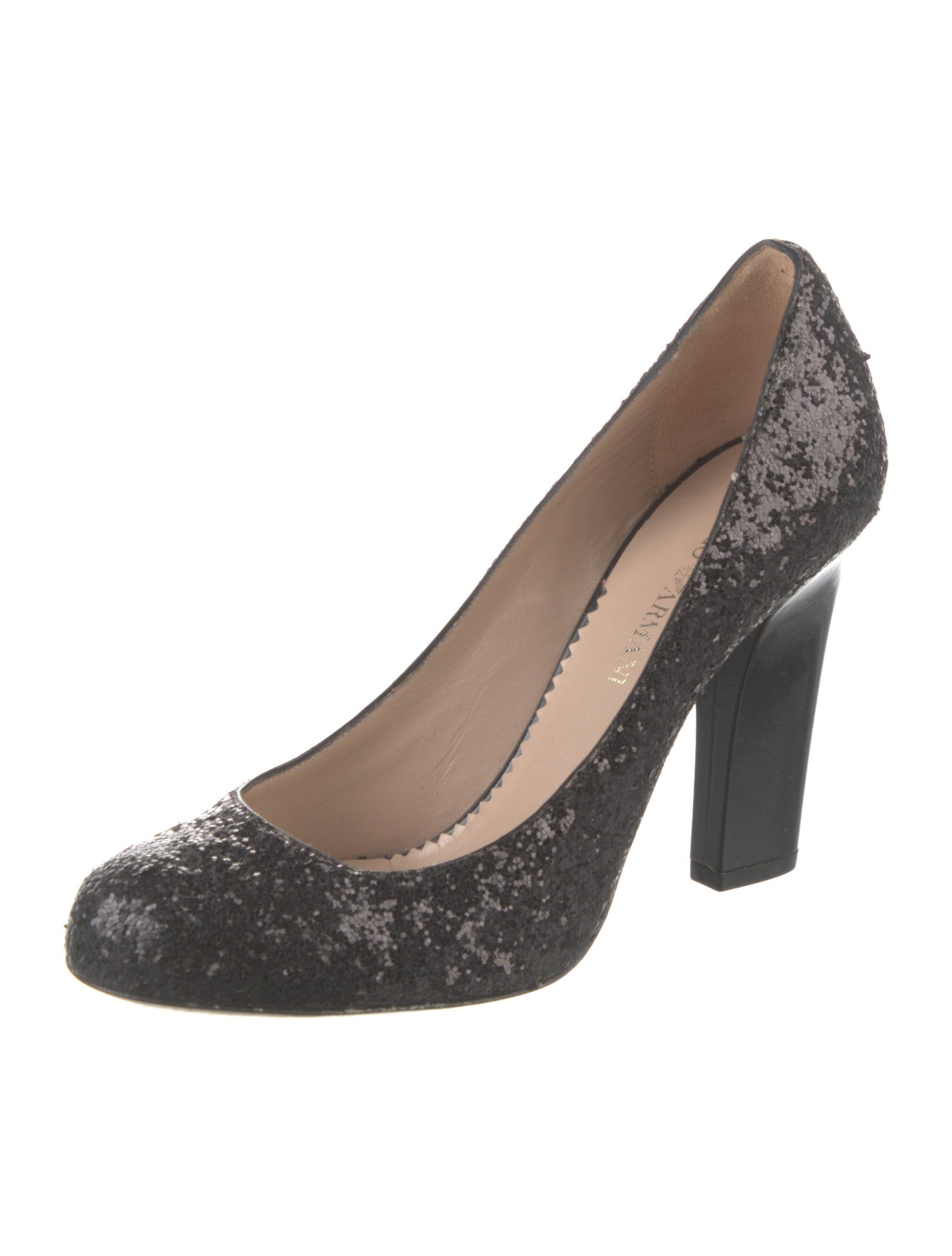 Emporio Armani Glitter Sequin Embellishments Pumps
