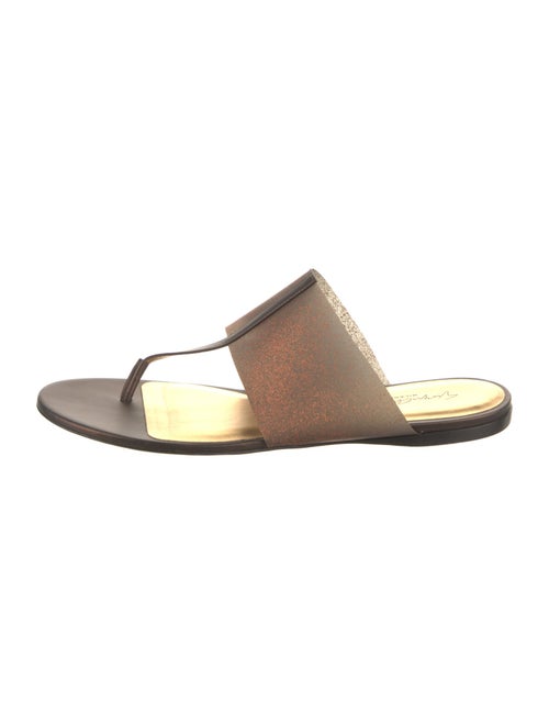 Emporio Armani Leather Slides