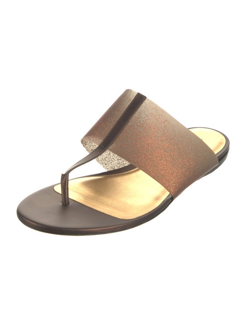 Emporio Armani Leather Slides