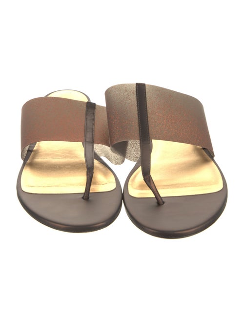 Emporio Armani Leather Slides