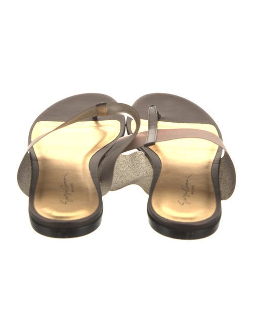 Emporio Armani Leather Slides