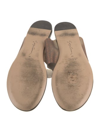 Emporio Armani Leather Slides